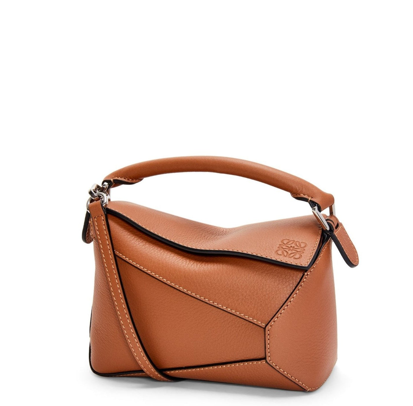 LOEWE - Puzzle edge mini bag marron