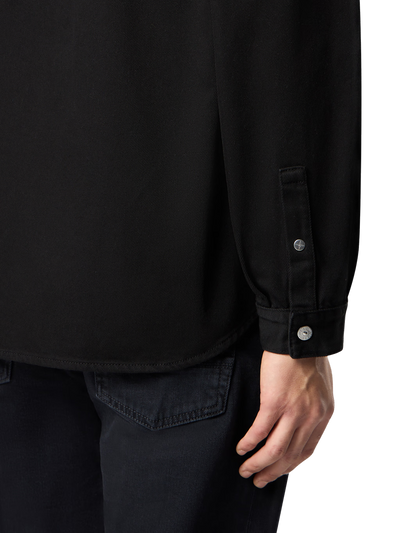 STONE ISLAND - Chemise en jean noire denim research