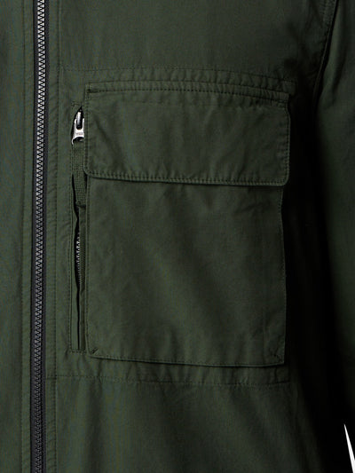 STONE ISLAND - Surchemise vert juniper à poche poitrine