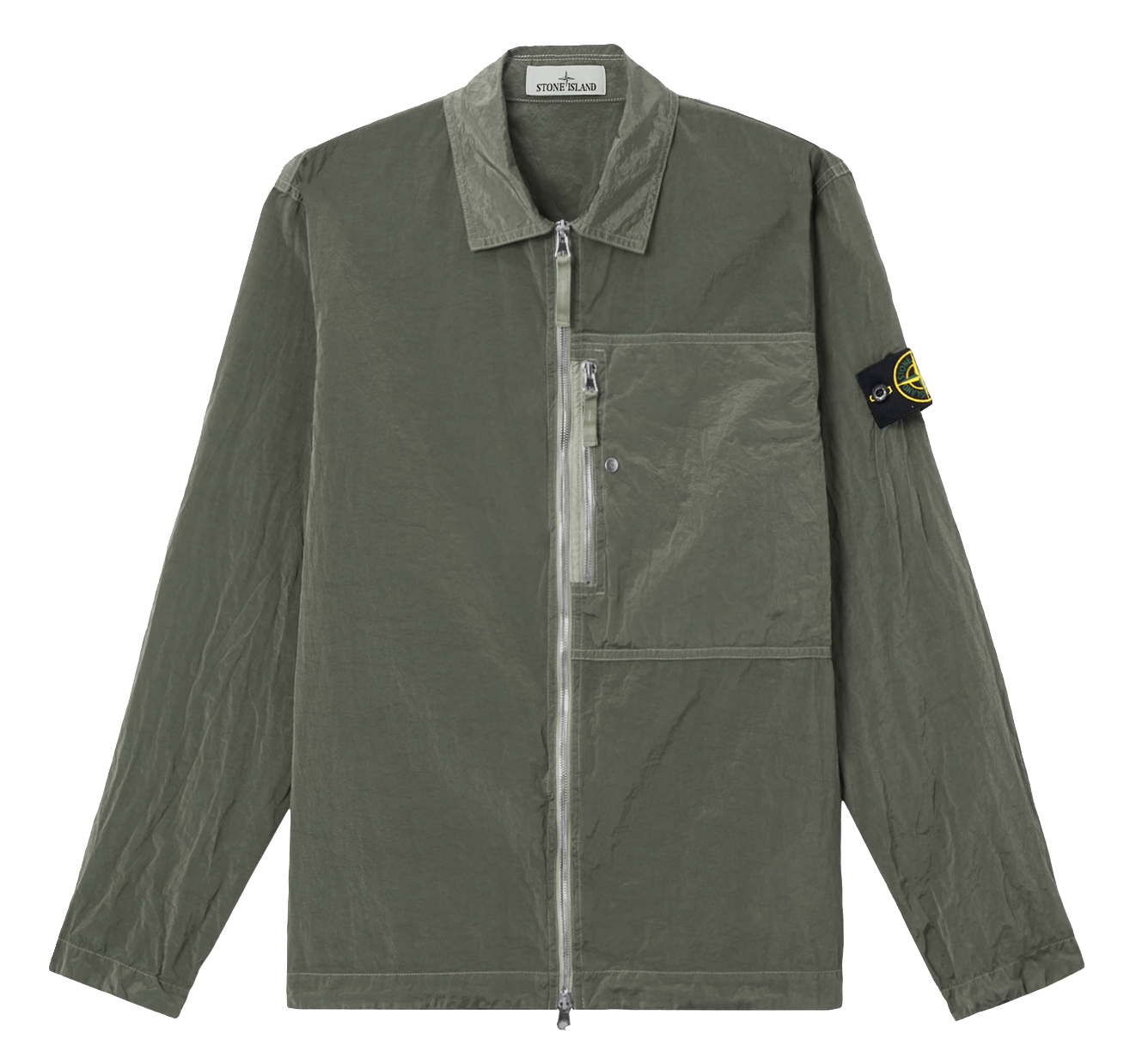 STONE ISLAND - Surchemise nylon Kaki