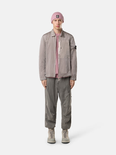 STONE ISLAND - Surchemise nylon rose pâle