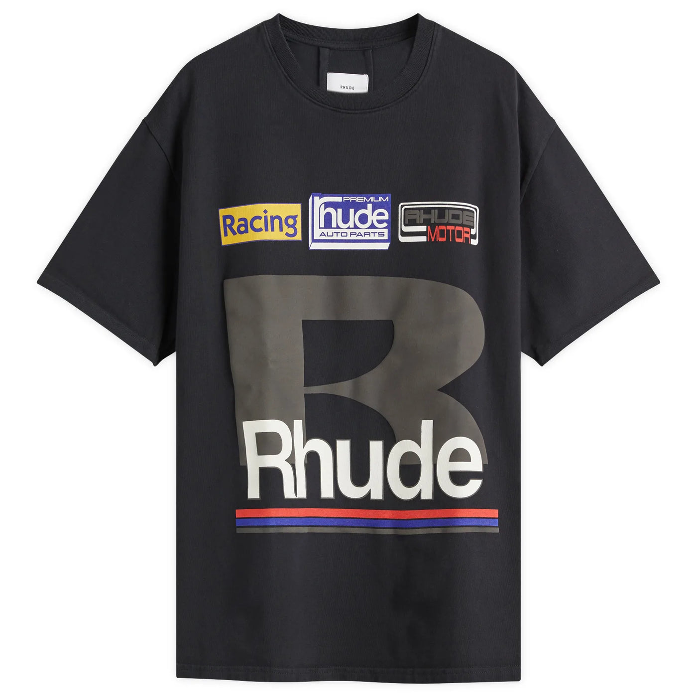 RHUDE - T-shirt Petrol Patch
