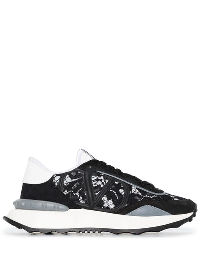 VALENTINO GARAVANI - BASKETS NOIRES LACE RUNNER