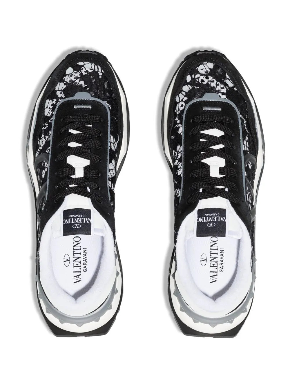 VALENTINO GARAVANI - BASKETS NOIRES LACE RUNNER