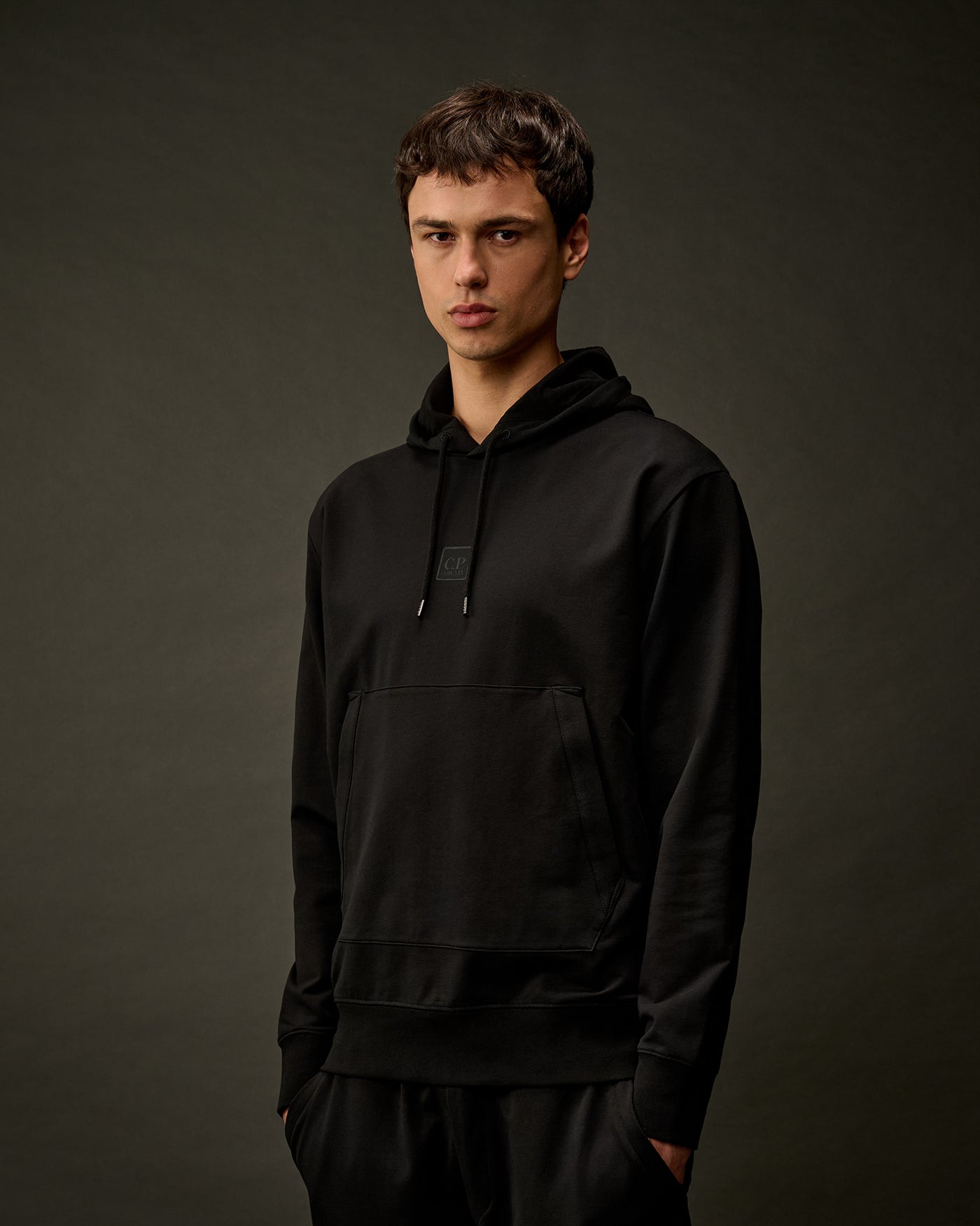 C.P METROPOLIS - Hoodie Stretch Fleece Noir