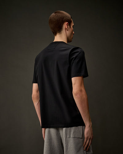 C.P COMPANY METROPOLIS - Tee-shirt rubber logo noir