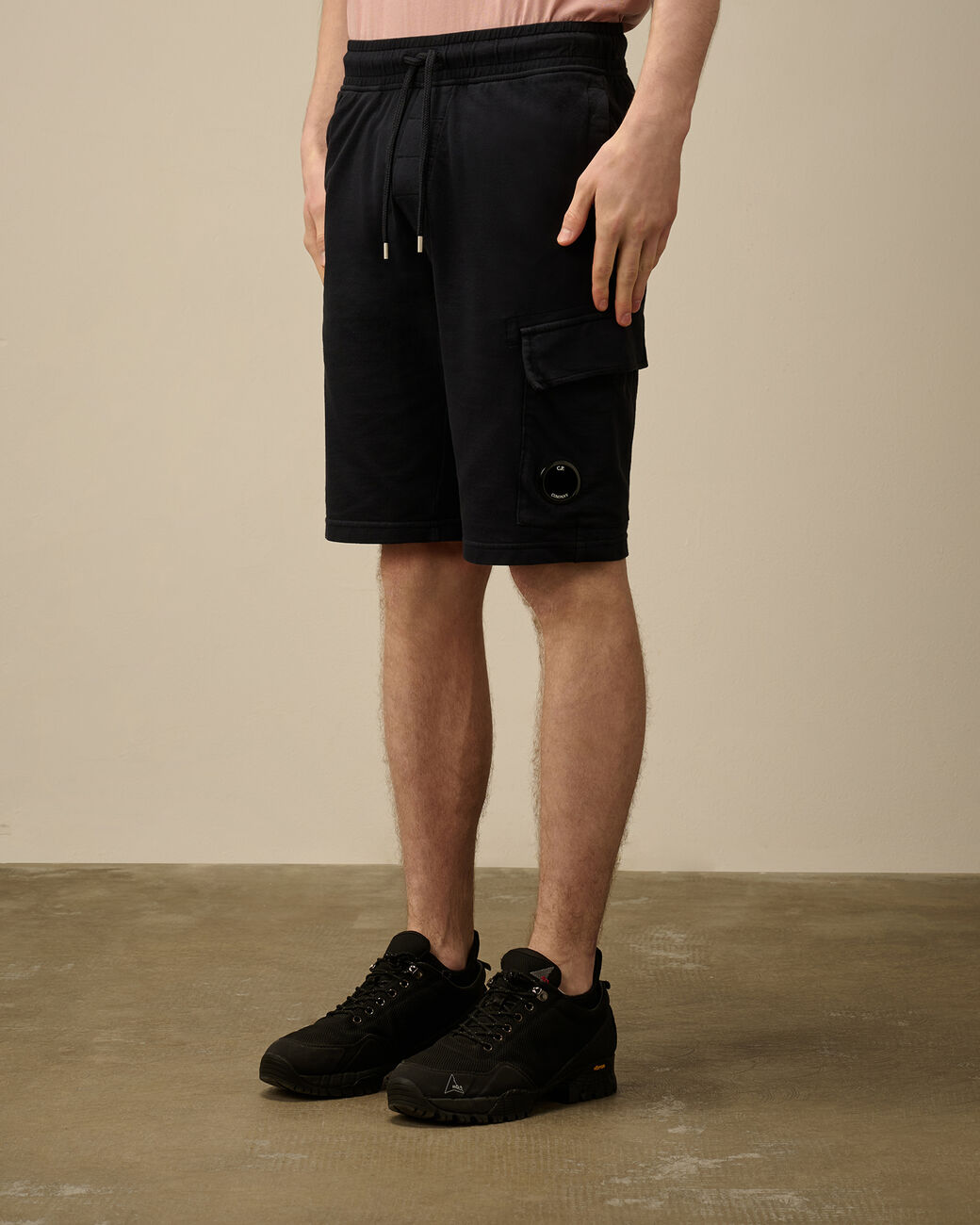 C.P COMPANY - Short en coton noir