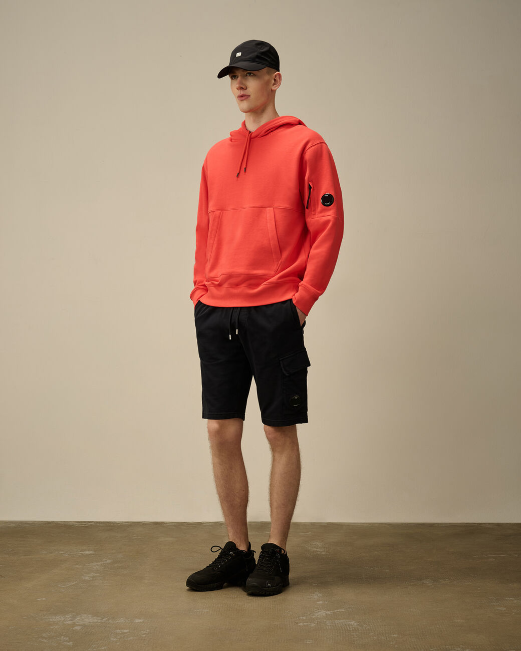 C.P COMPANY - Short en coton noir