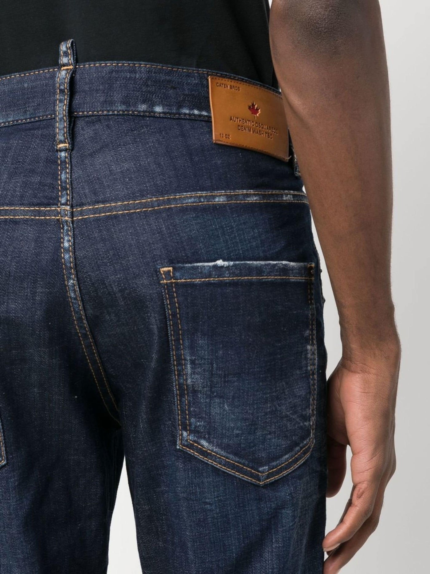 DSQUARED2 - Jean Skinny bleu à effet délavé