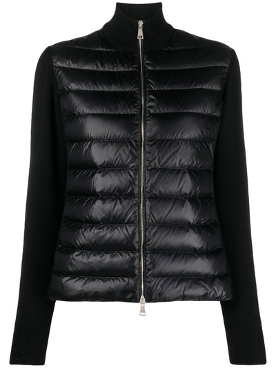 MONCLER - Cardigan zippé matelassé en laine