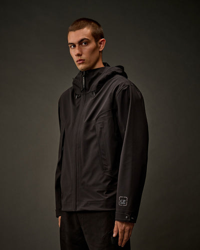 C.P. COMPANY - Veste noire Metroshell Metropolis series