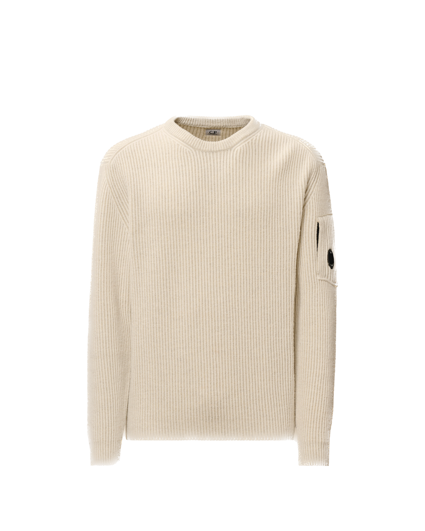 C.P. COMPANY - pull en maille blanc cassé