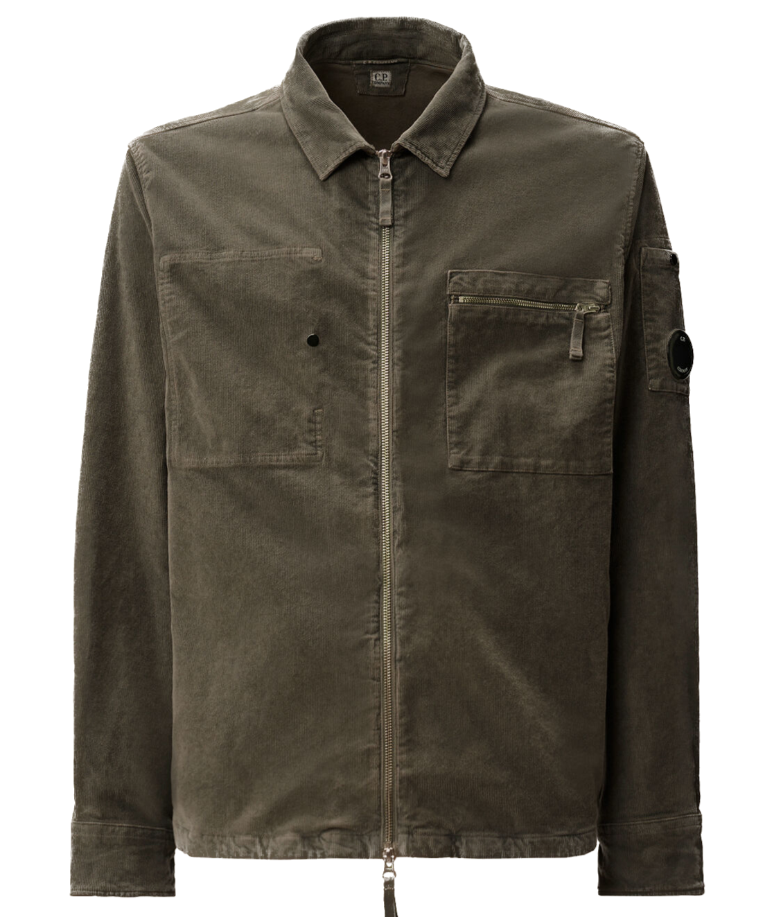 C.P. COMPANY - Surchemise en velours cotelé grise