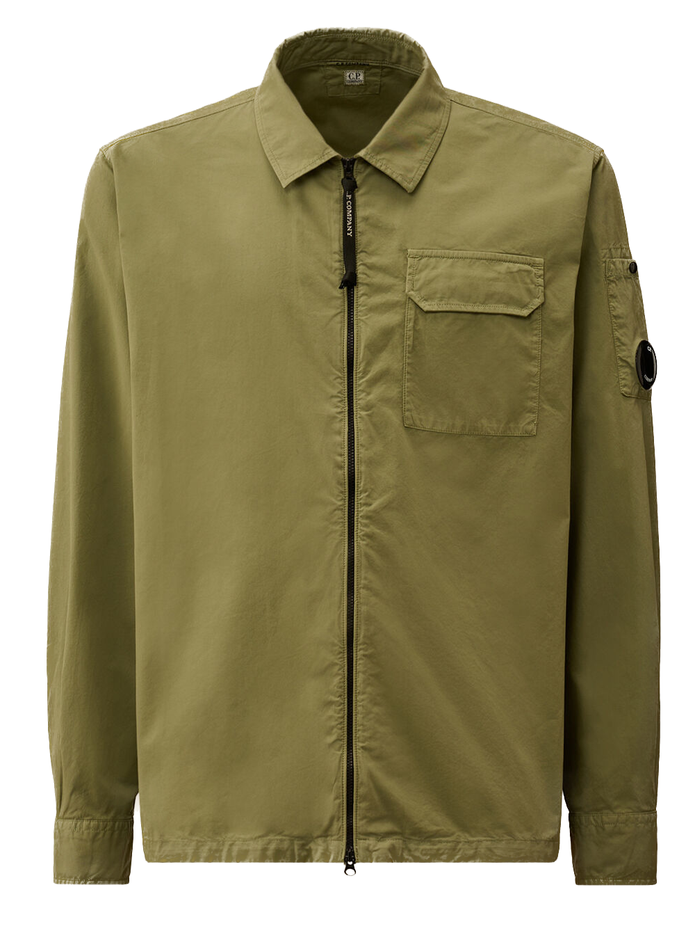 C.P. COMPANY - Fall Winter Organic Gabardine Zipped Overshirt