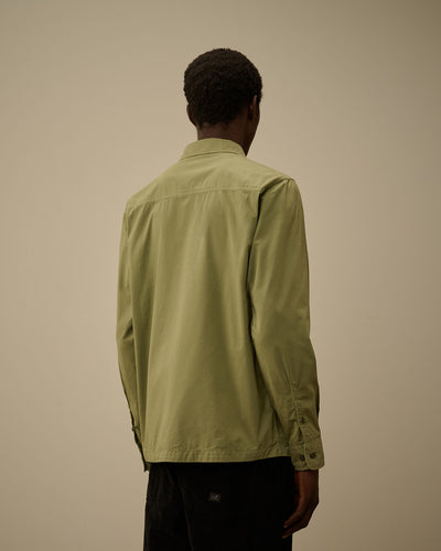 C.P. COMPANY - Fall Winter Organic Gabardine Zipped Overshirt