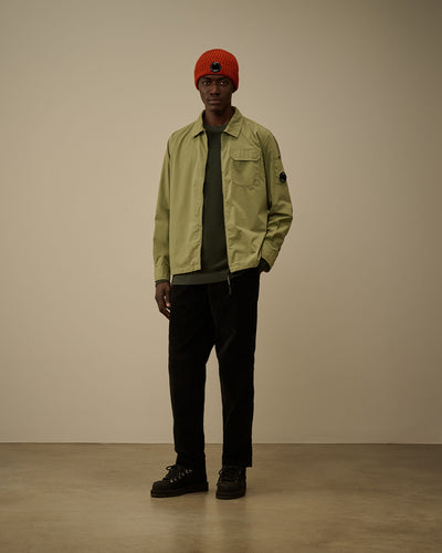 C.P. COMPANY - Fall Winter Organic Gabardine Zipped Overshirt