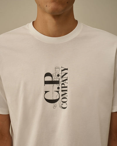 C.P. COMPANY - Tee-Shirt blanc