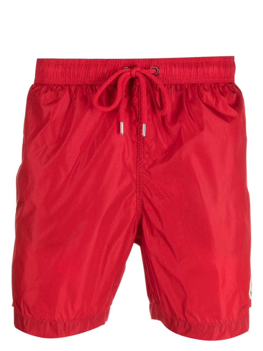 MONCLER - Short de bain à patch logo rouge