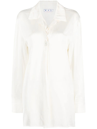 OFF WHITE - Chemise en satin à manches longues