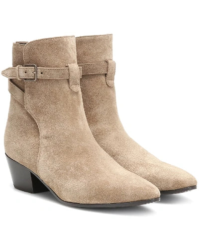 SAINT LAURENT - DEMI BOTTES BEIGE