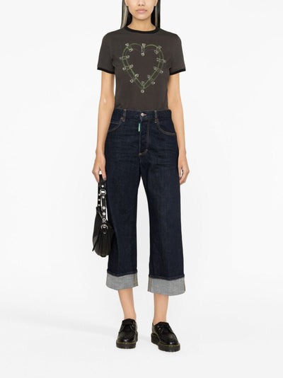 DSQUARED2 - Jean ample à coupe courte