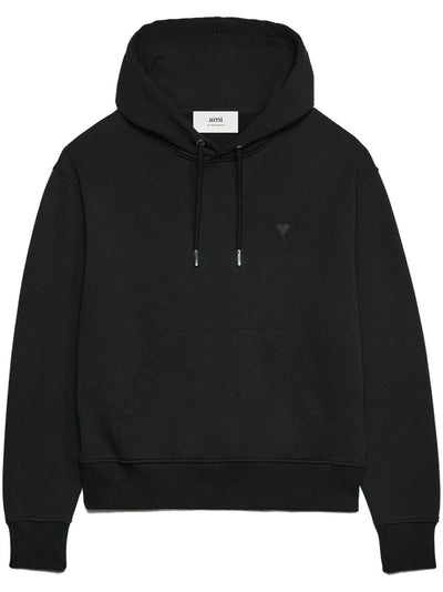 AMI PARIS - sweat à capuche brodé noir