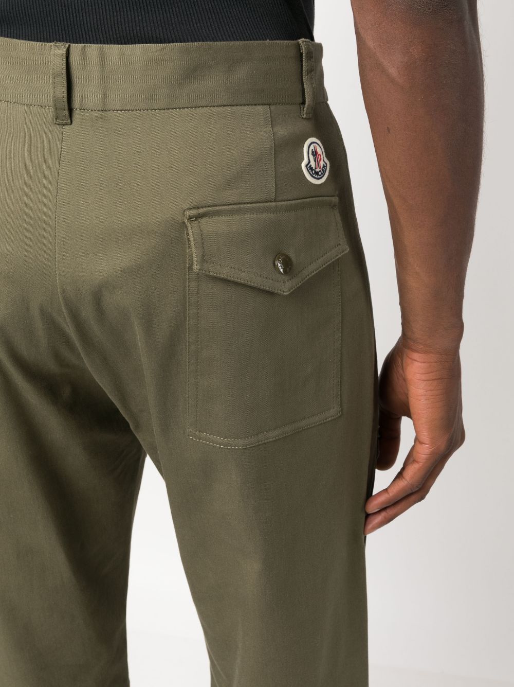 MONCLER - Pantalon fuselé à patch logo