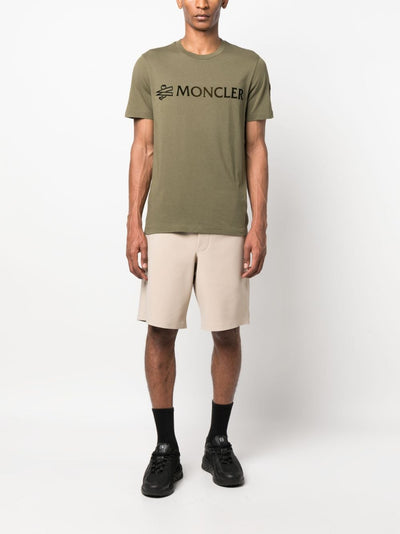 MONCLER - Tee-shirt en coton à logo imprimé