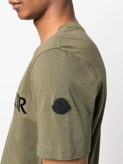 MONCLER - Tee-shirt en coton à logo imprimé