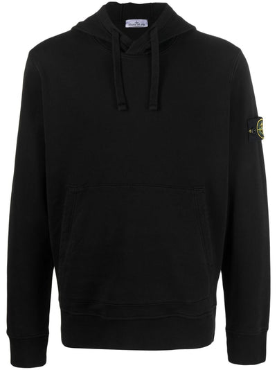 STONE ISLAND - Sweat à capuche classique noir