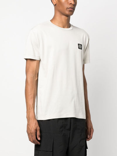 STONE ISLAND - Tee Shirt Compass blanc