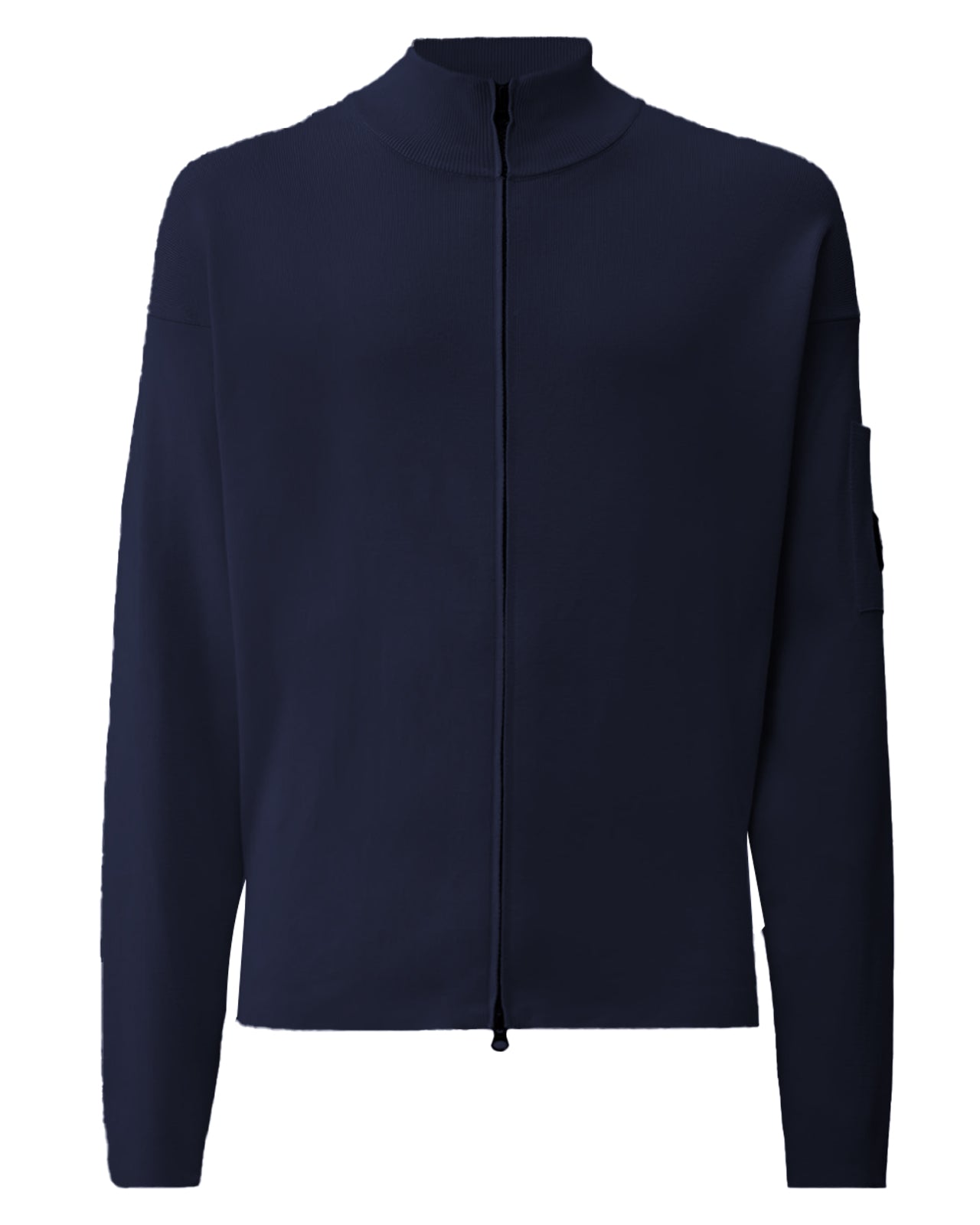 C.P COMPANY - pull en maille bleu marine