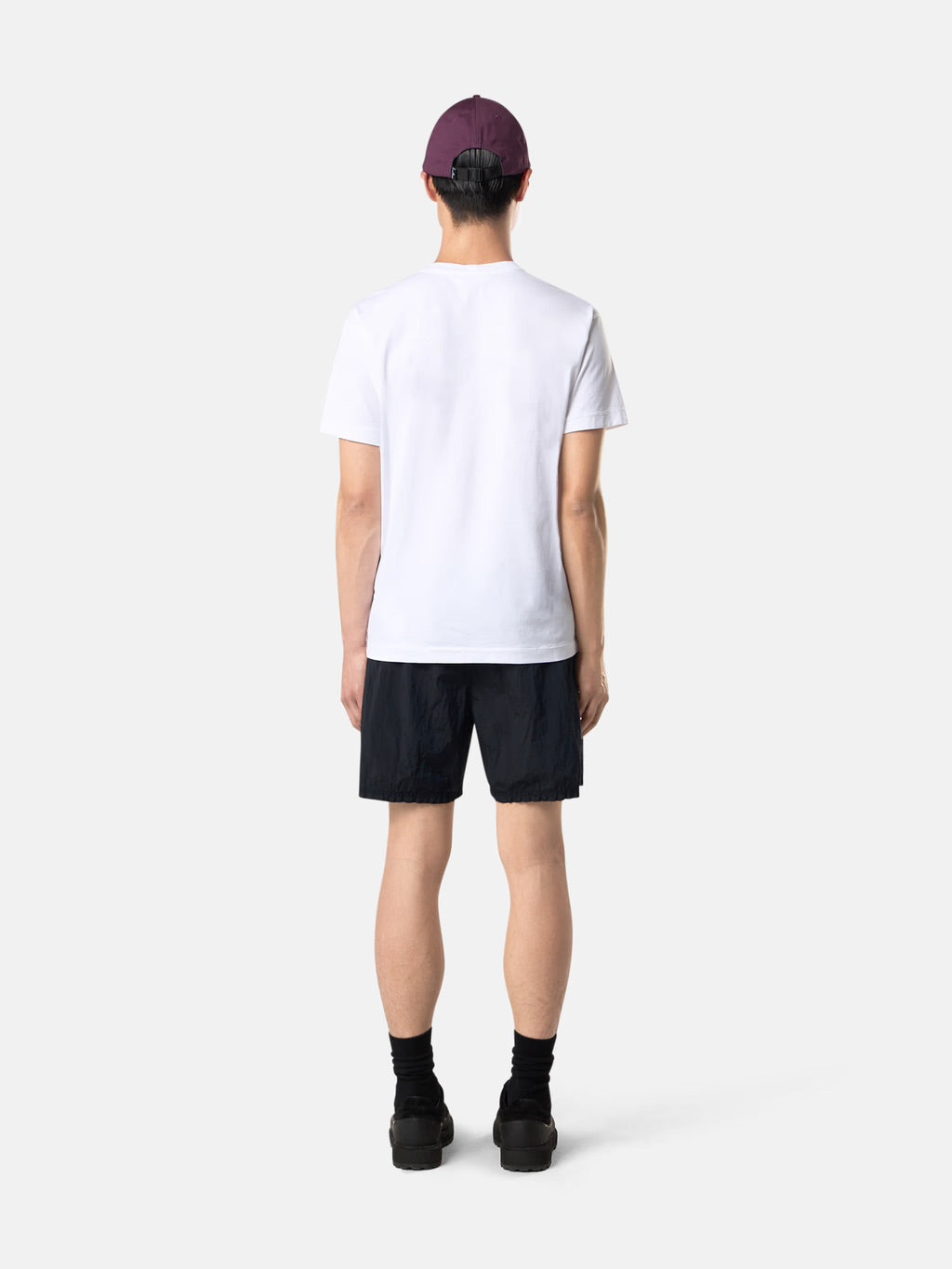 STONE ISLAND - T-shirt compass blanc