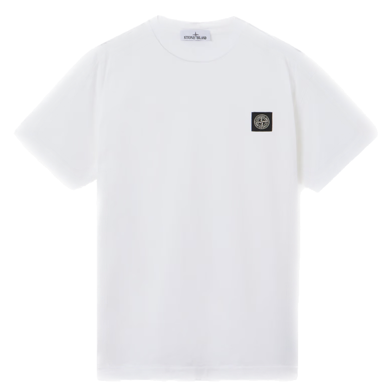 STONE ISLAND - T-shirt compass blanc