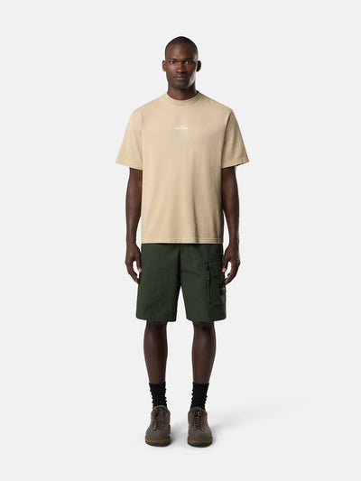 STONE ISLAND - T-shirt beige à imprimé