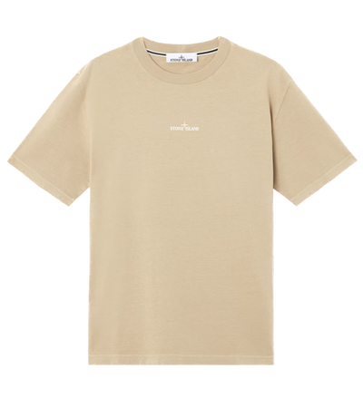 STONE ISLAND - T-shirt beige à imprimé