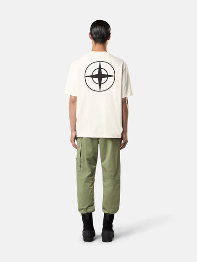 STONE ISLAND - T-shirt coupe regular à manches courtes avec imprimé