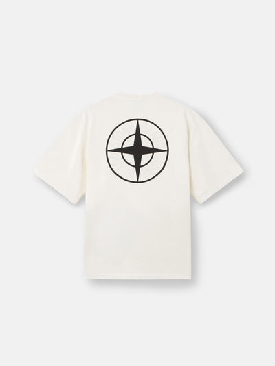 STONE ISLAND - T-shirt coupe regular à manches courtes avec imprimé
