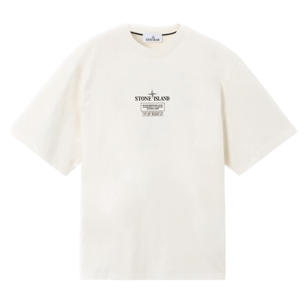 STONE ISLAND - T-shirt coupe regular à manches courtes avec imprimé