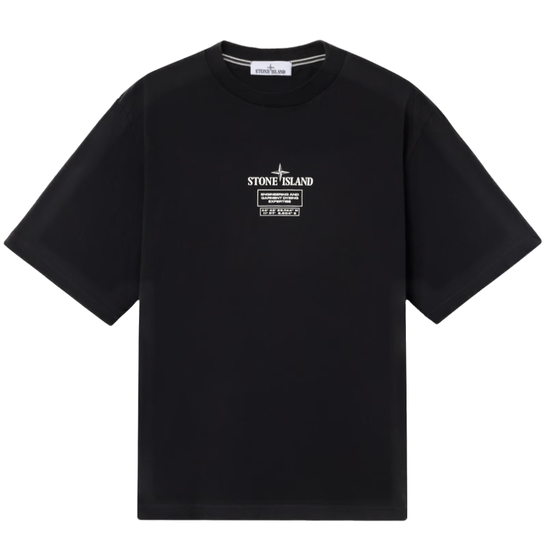 STONE ISLAND - T-shirt coupe regular à manches courtes avec imprimé