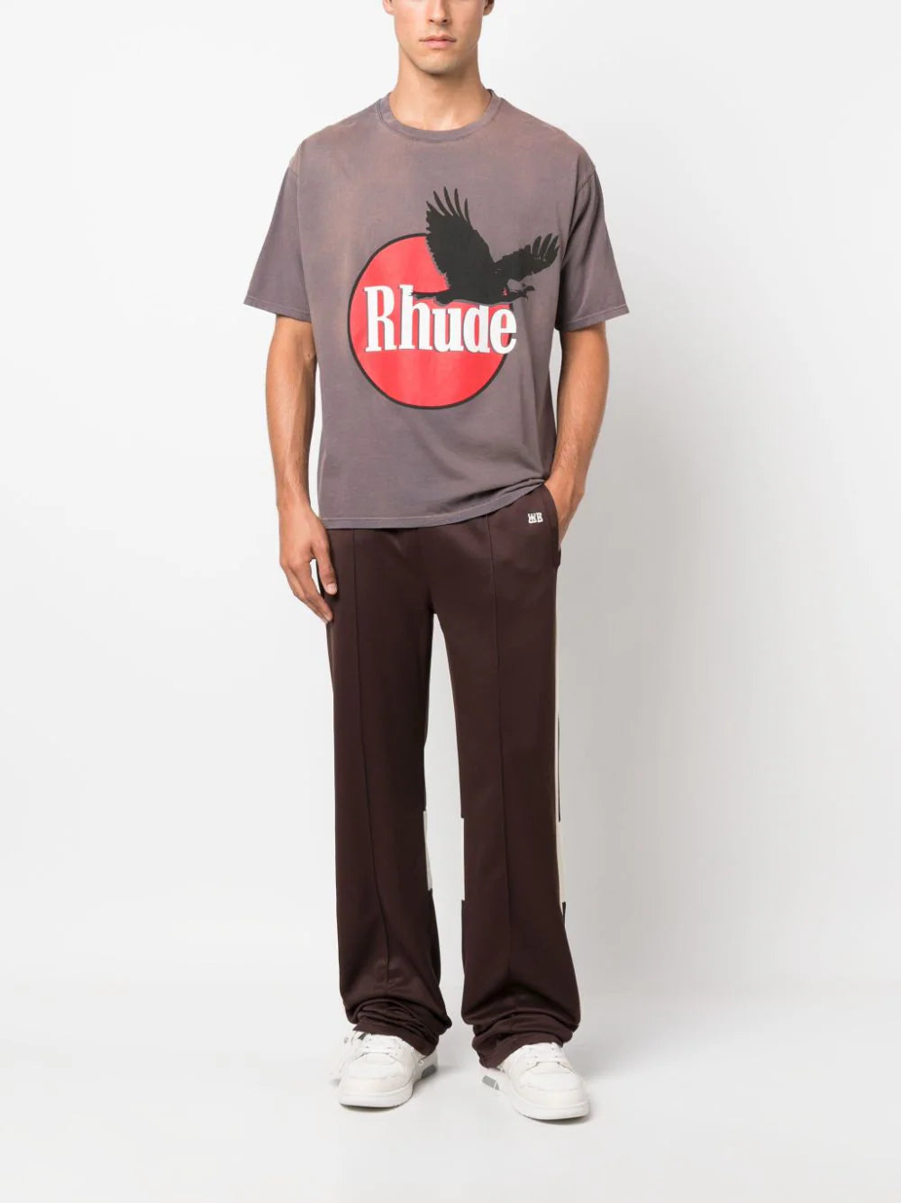 RHUDE - Tee-shirt à logo imprimé