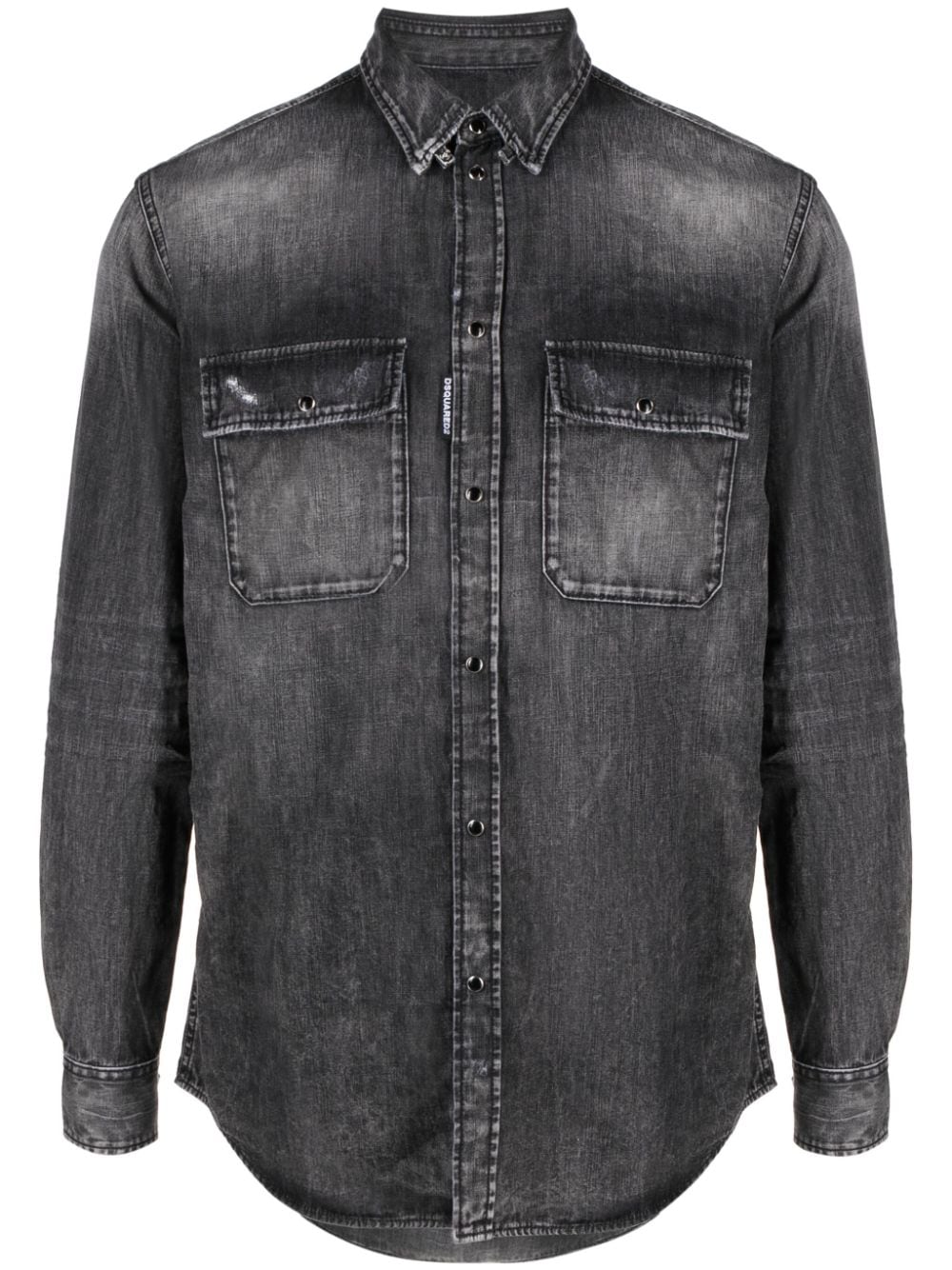 DSQUARED2 - Chemise en jean à effet usé