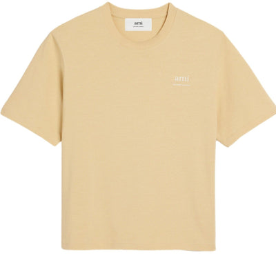 Ami paris - tee shirt couleur crème
