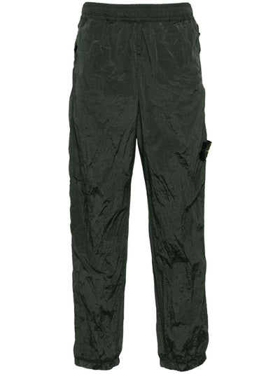 STONE ISLAND - Pantalon en nylon vert