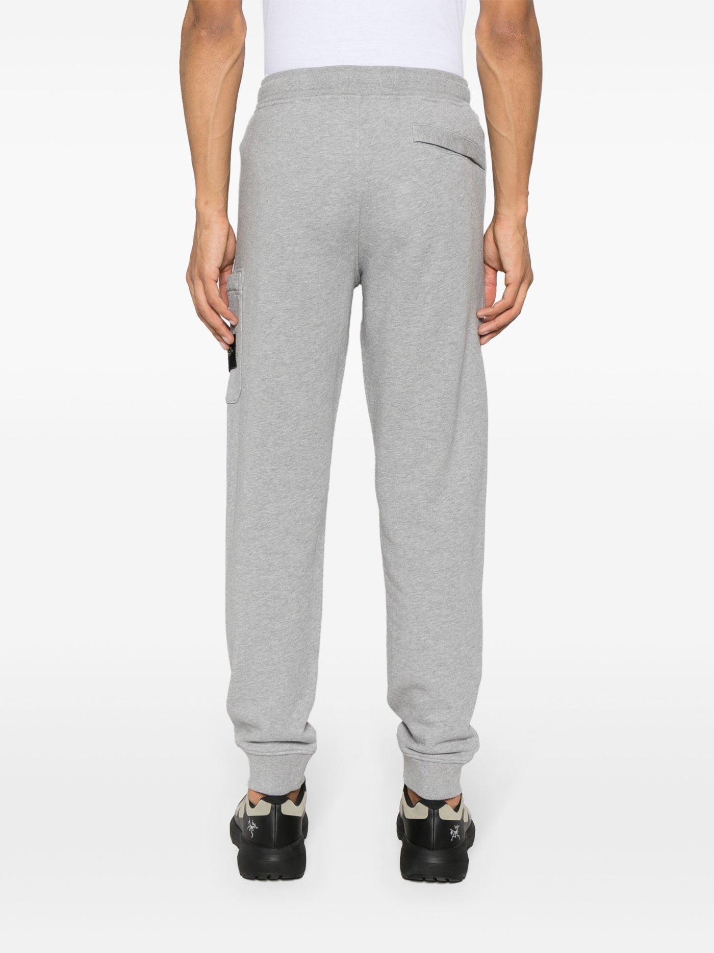 STONE ISLAND -  pantalon de jogging gris chiné