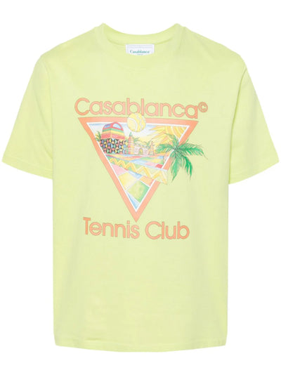 CASABLANCA - Tee Shirt Afro Cubism vert