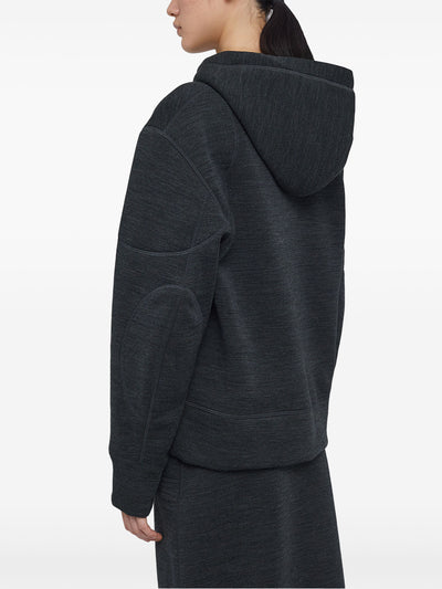 JIL SANDER - Hoodie en laine à lien de resserrage