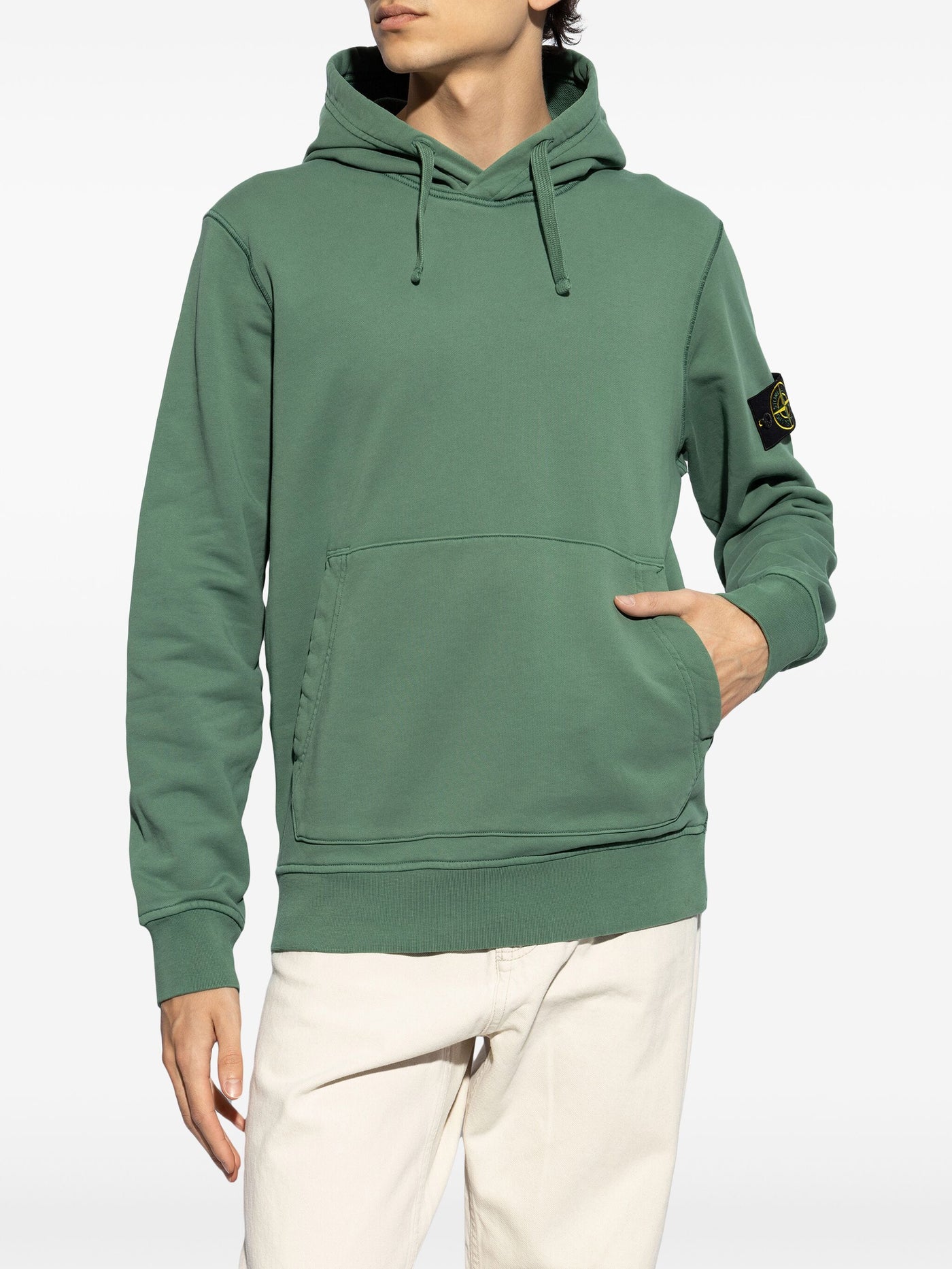 Stone Island - Sweat à capuche Vert sauge