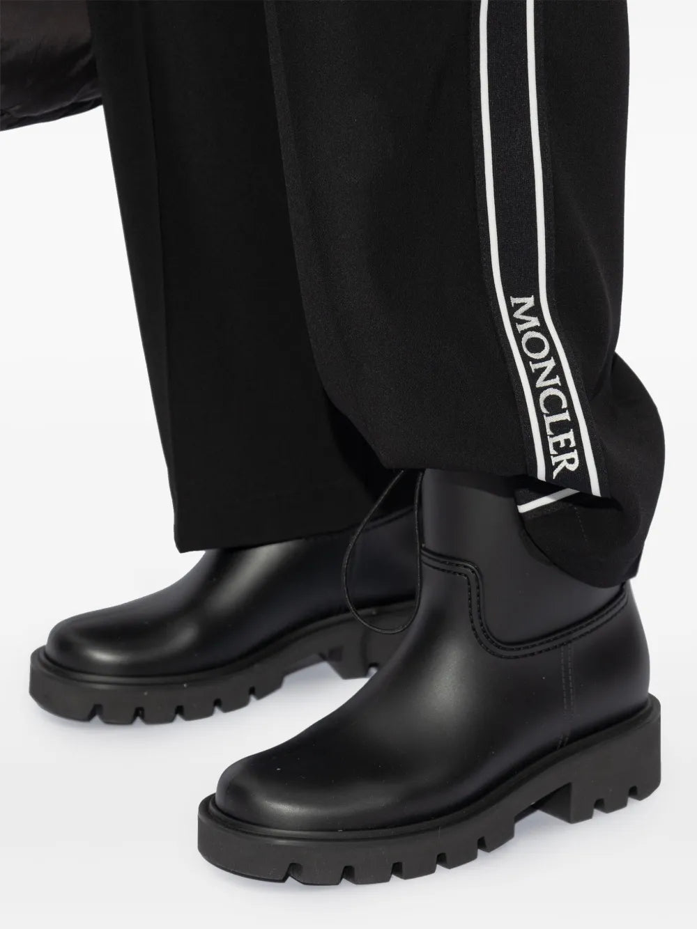 MONCLER - Kickstream Rain Boots Noir