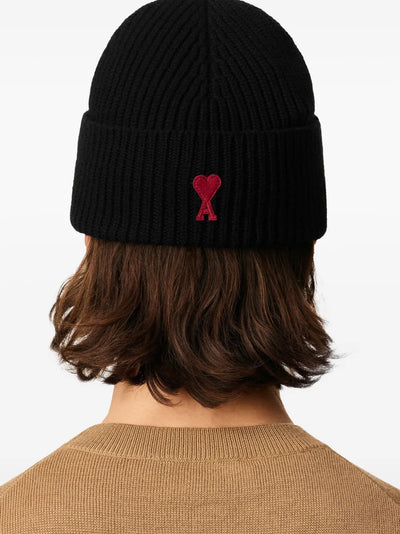 AMI PARIS - bonnet en laine à logo brodé